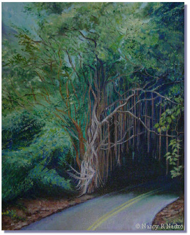 Old Pali Road by Nancy Nadzo