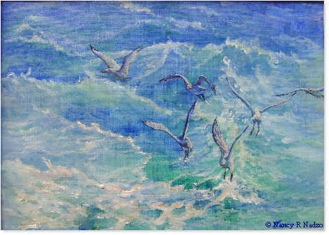 Sea Gulls by Nancy Nadzo